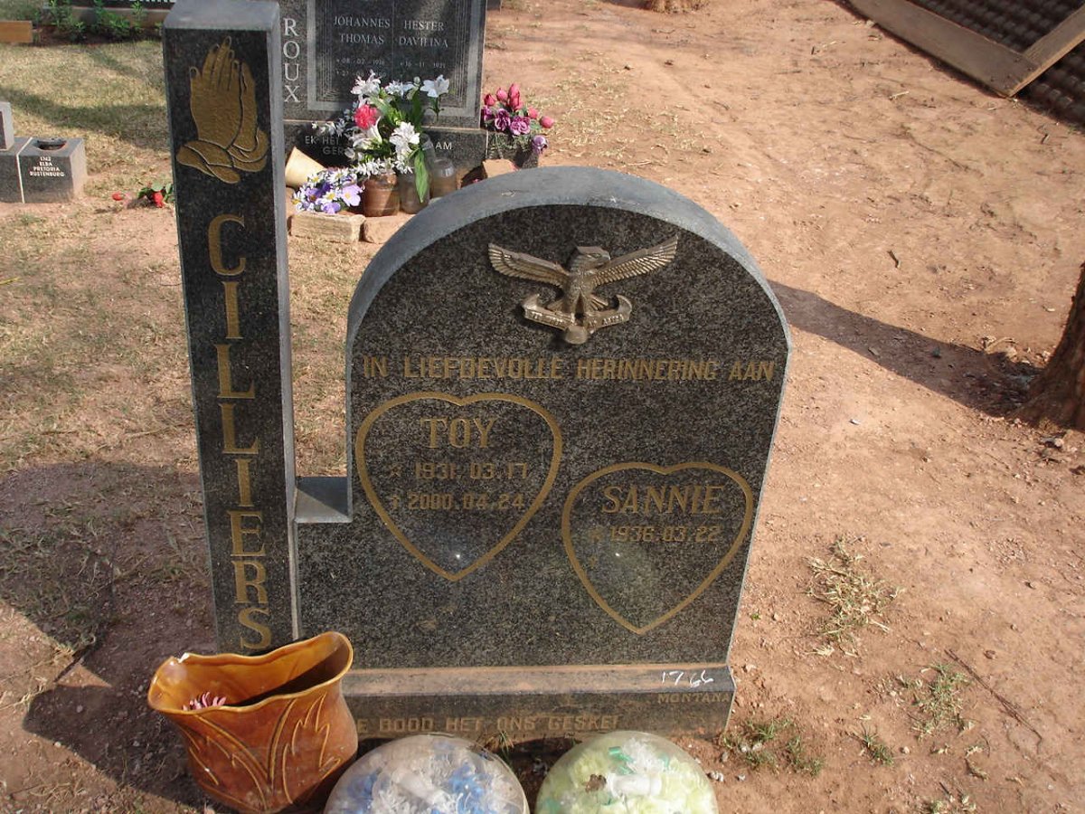 CILLIERS Toy 1931-2000 &amp; Sannie 1936-
