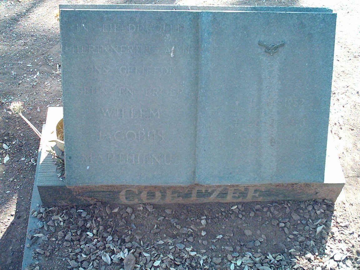 COETZEE Willem Jacobus Marthienus 1952