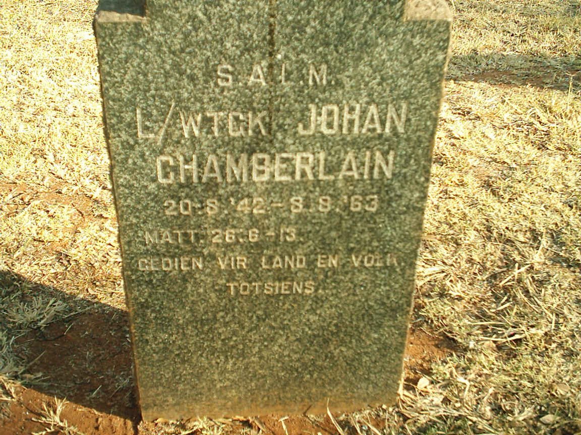 CHAMBERLAIN Johan 1942-1963