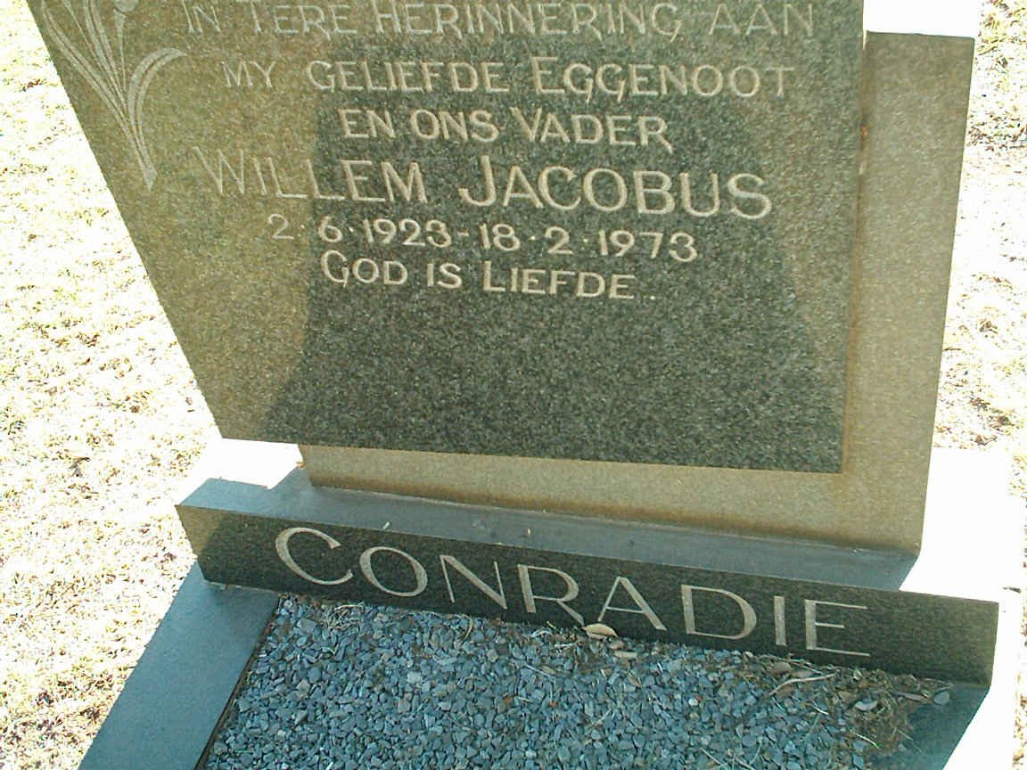 CONRADIE Willem Jacobus 1923-1973