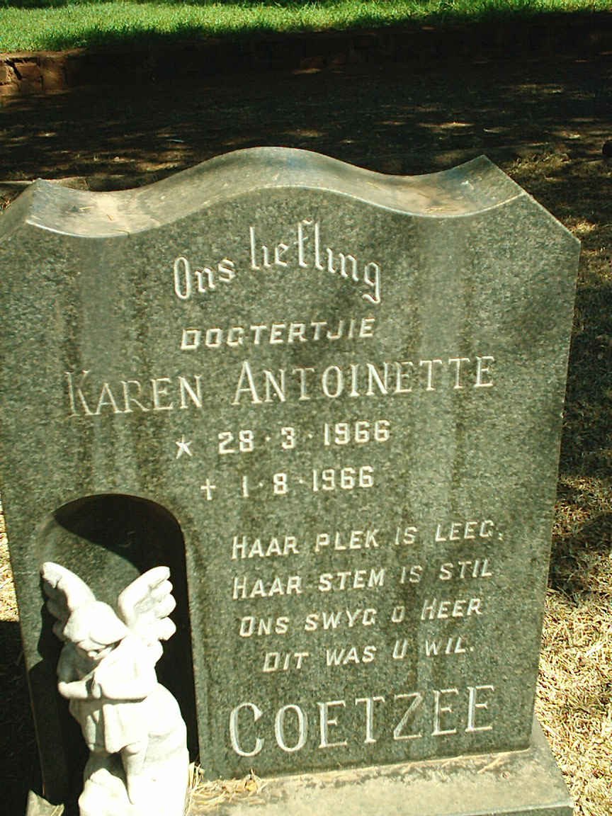 COETZEE Karen Antoinette 1966-1966