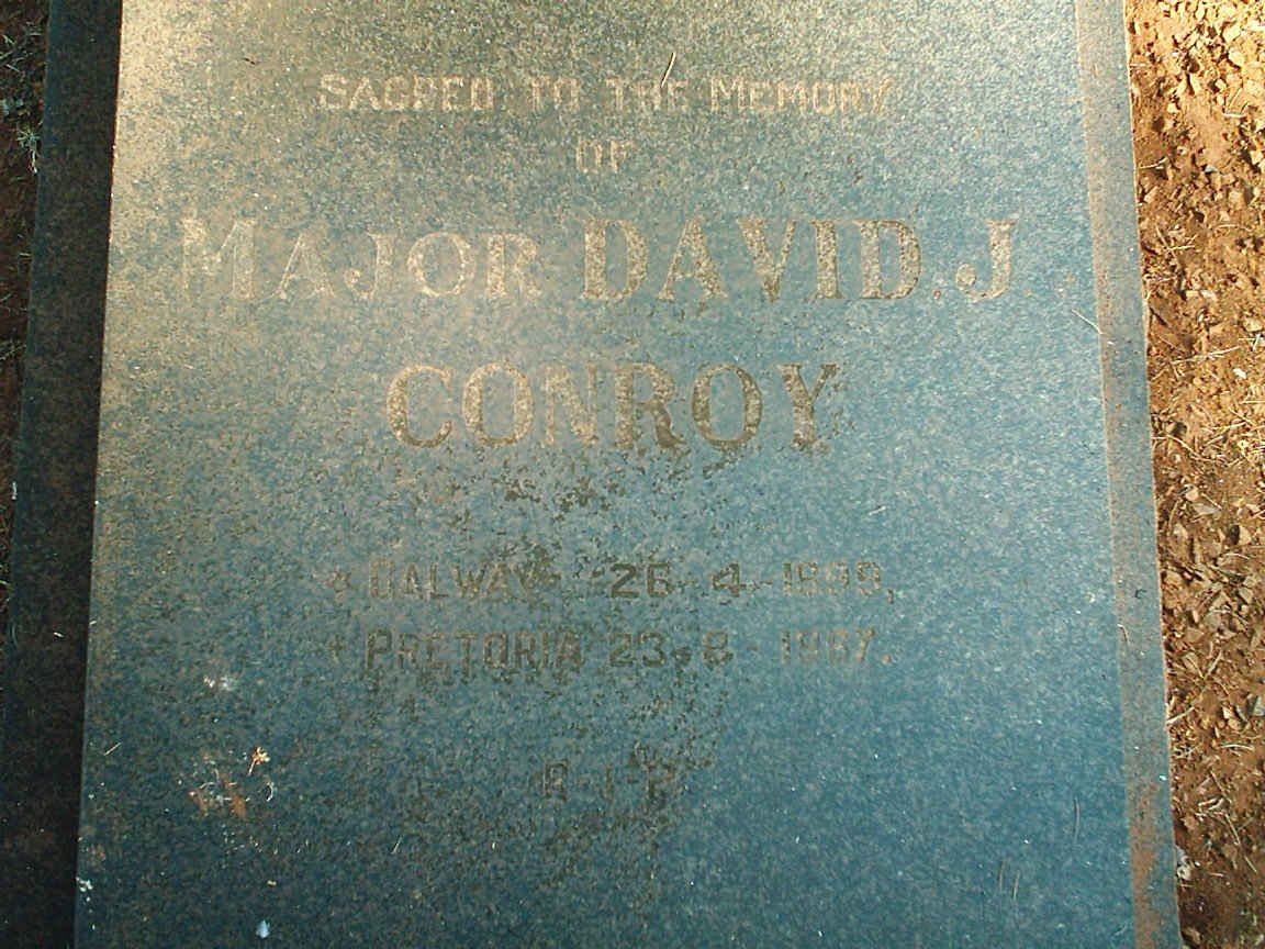 CONROY David J. 1899-1967