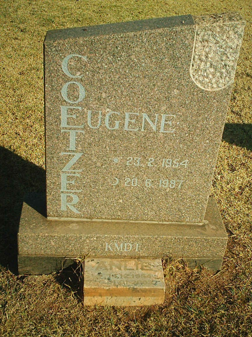COETZER Eugene 1954-1987 &amp; Anlie 1954-2002