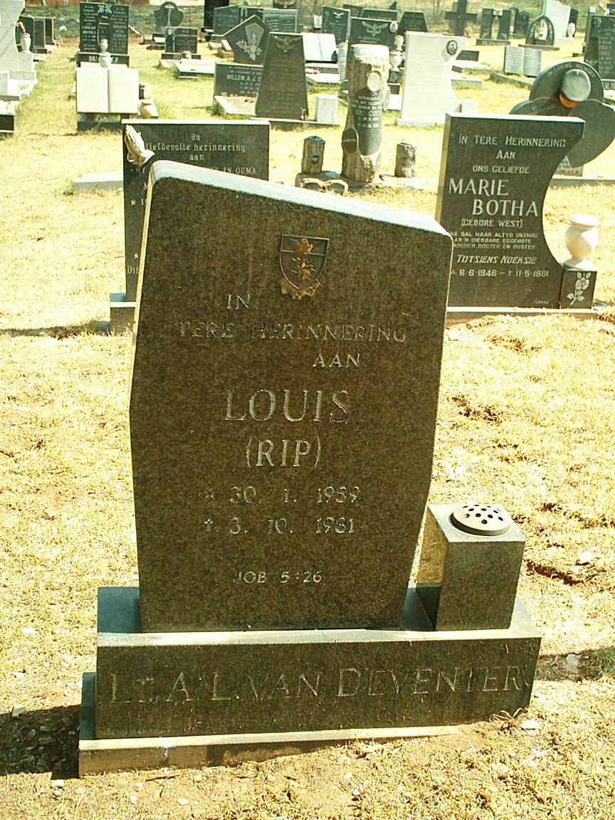 DEVENTER A.L., van 1959-1981