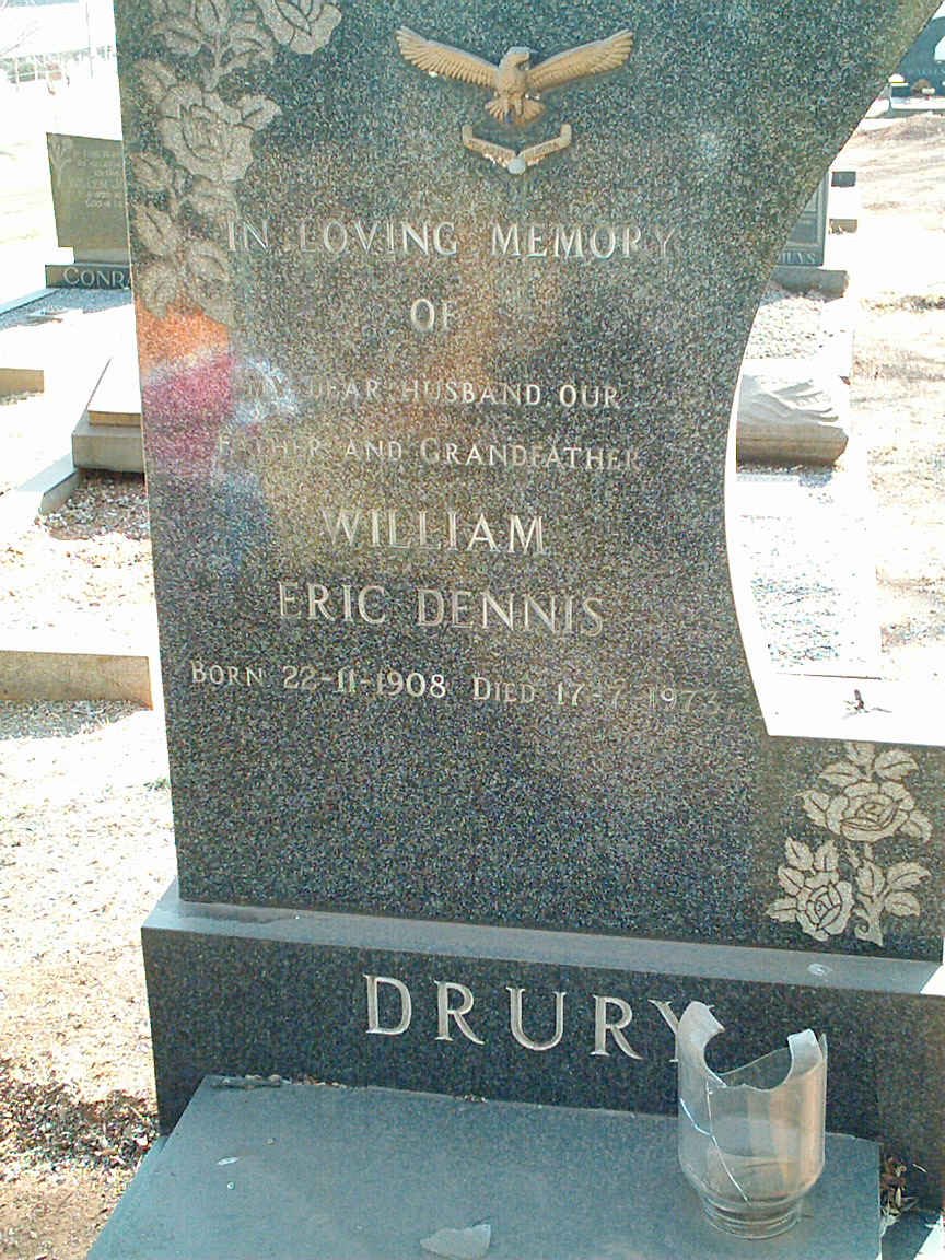 DRURY William Eric Dennis 1908-1973
