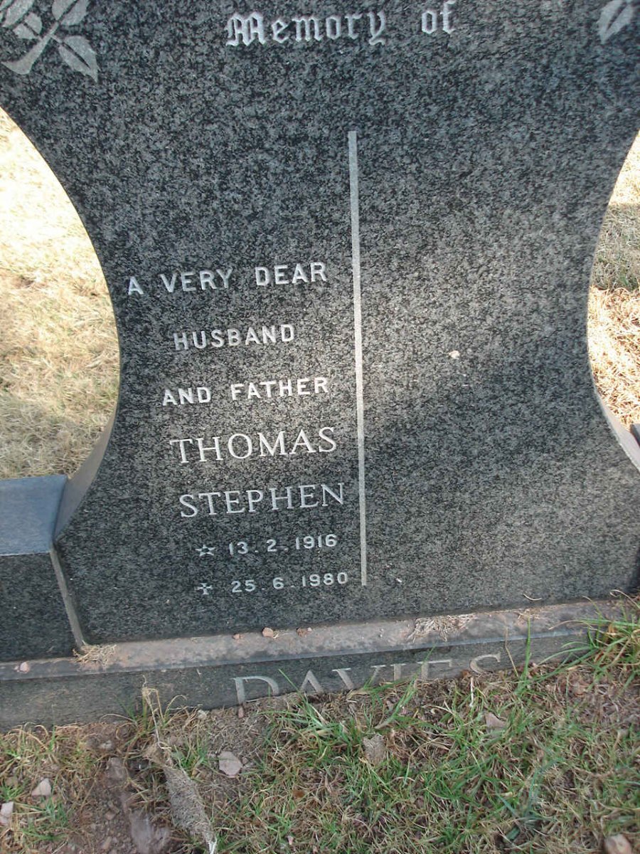 DAVIES Thomas Stephen 1916-1980