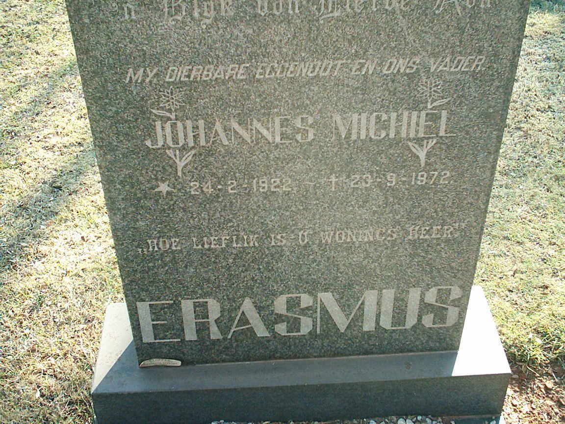 ERASMUS Johannes Michiel 1922-1972