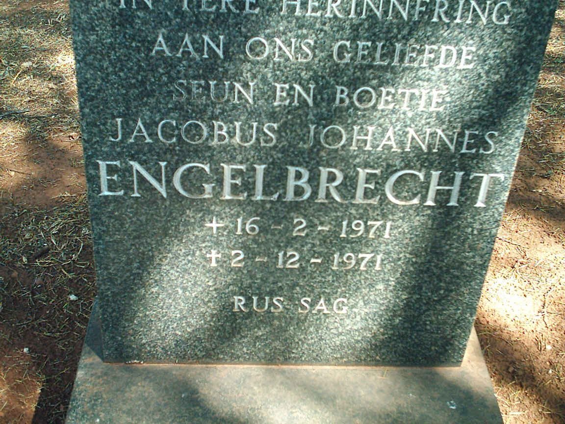 ENGELBRECHT Jacobus Johannes 1971-1971