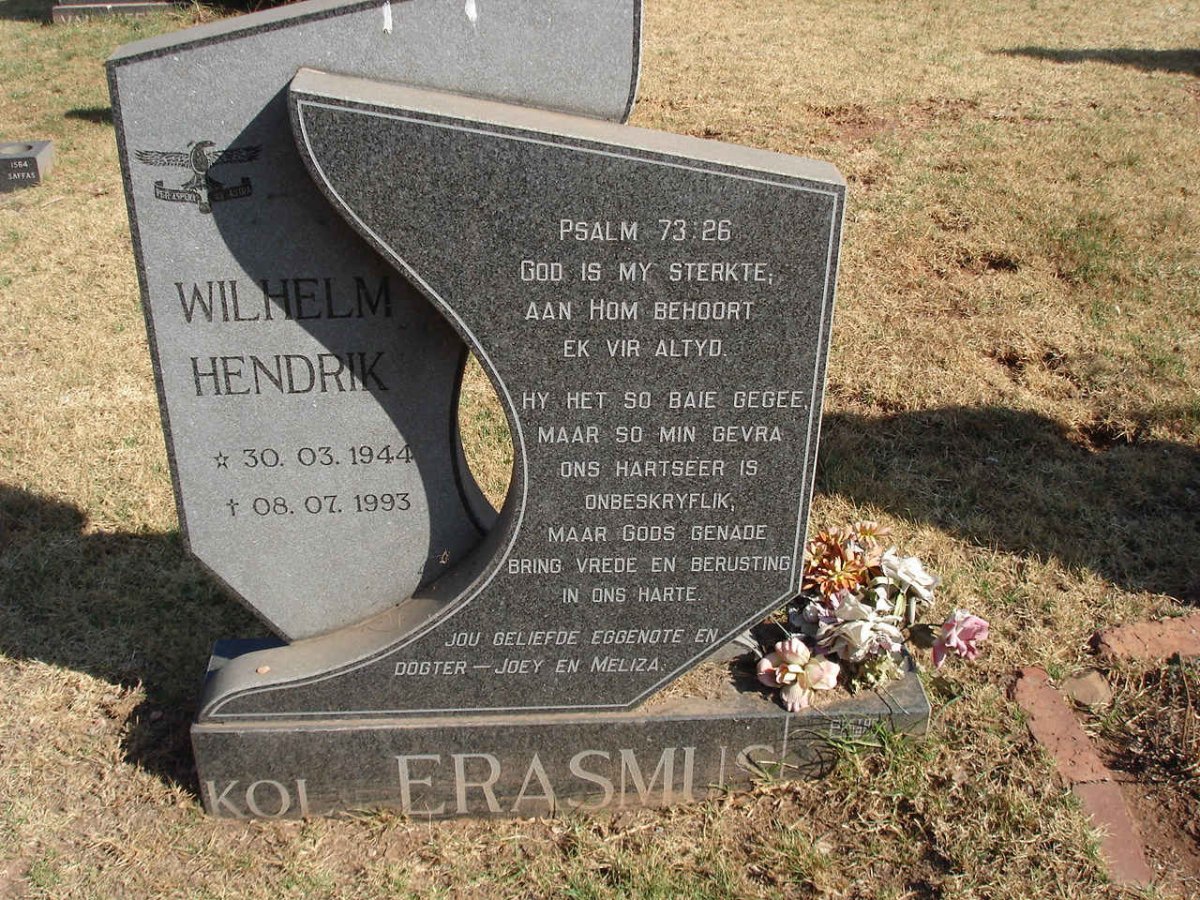 ERASMUS Wilhelm Hendrik 1944-1993