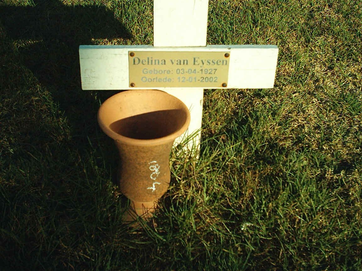 EYSSEN Delina, van 1927-2002