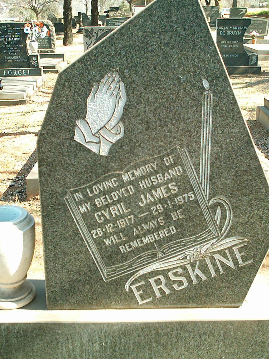 ERSKINE Cyril James 1917-1975