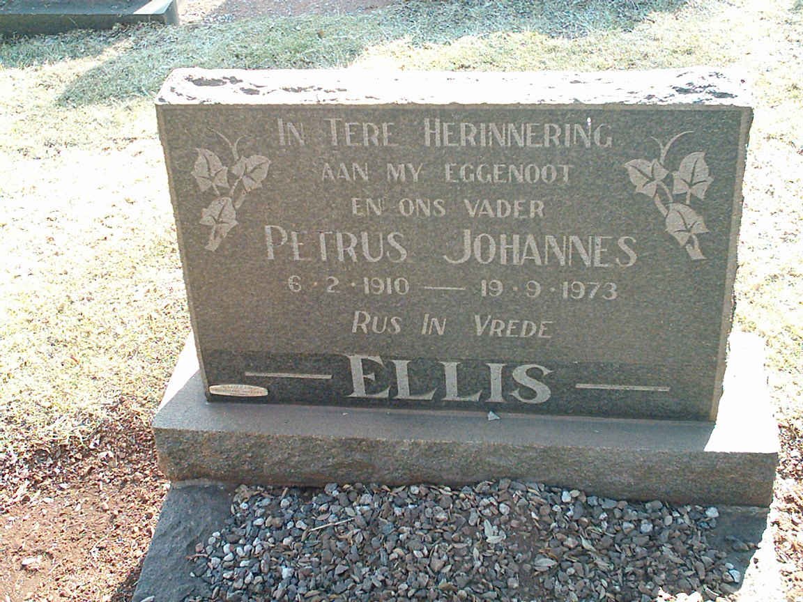 ELLIS Petrus Johannes 1910-1973