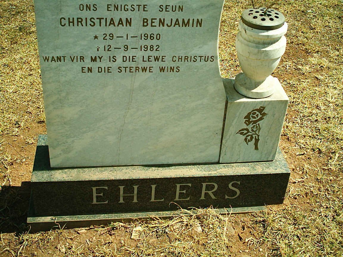EHLERS Christiaan Benjamin 1960-1982