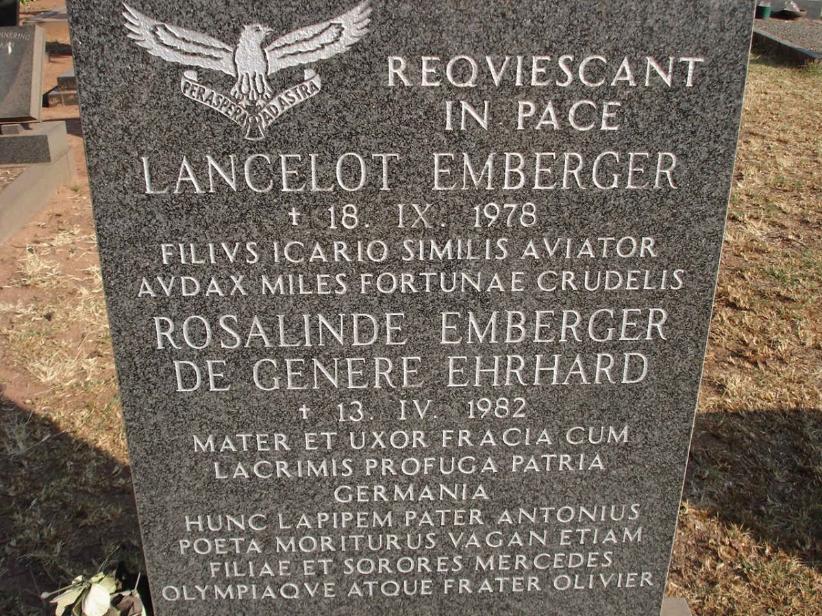EMBERGER Lancelot -1978 &amp; Rosalindee EHRHARD -1982