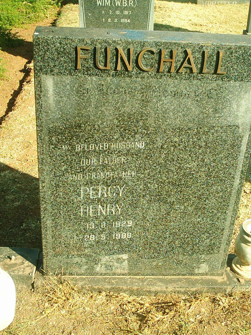 FUNCHALL Percy Henry 1929-1988