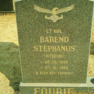 FOURIE Barend Stephanus 1956-1995