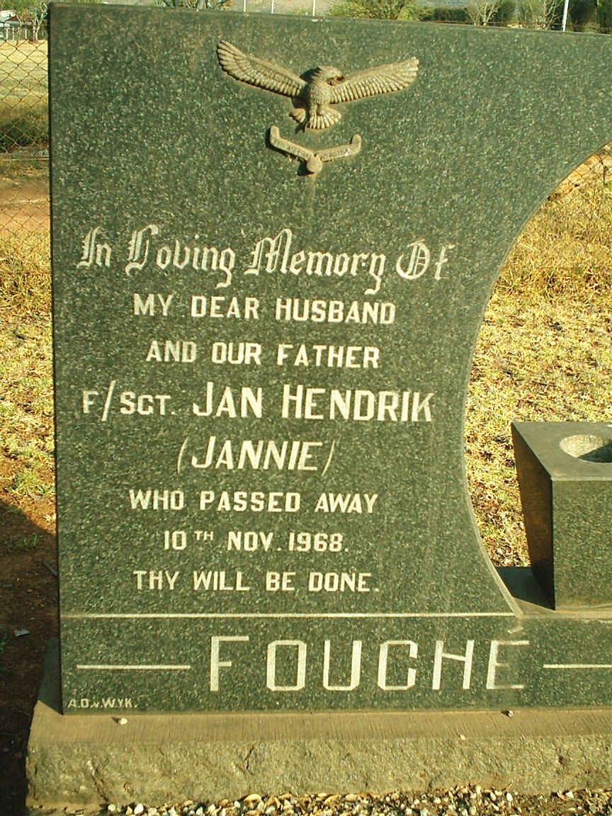 FOUCHÉ Jan Hendrik -1968