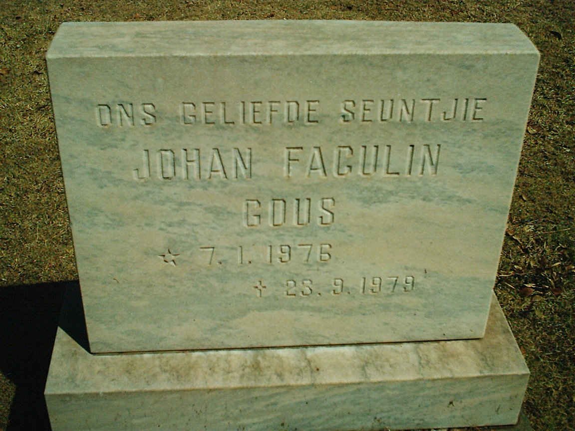 GOUS Johan Faculin 1976-1979