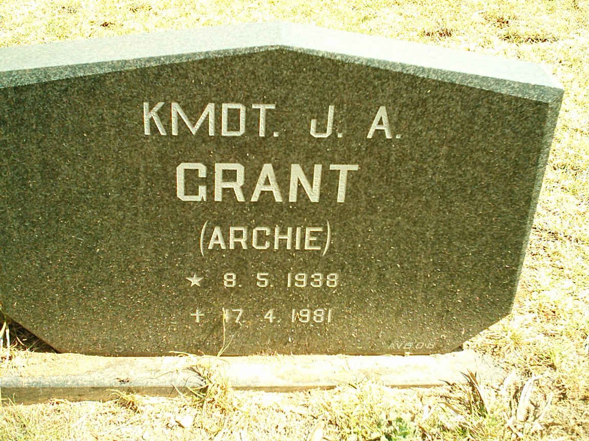 GRANT J.A. 1938-1981