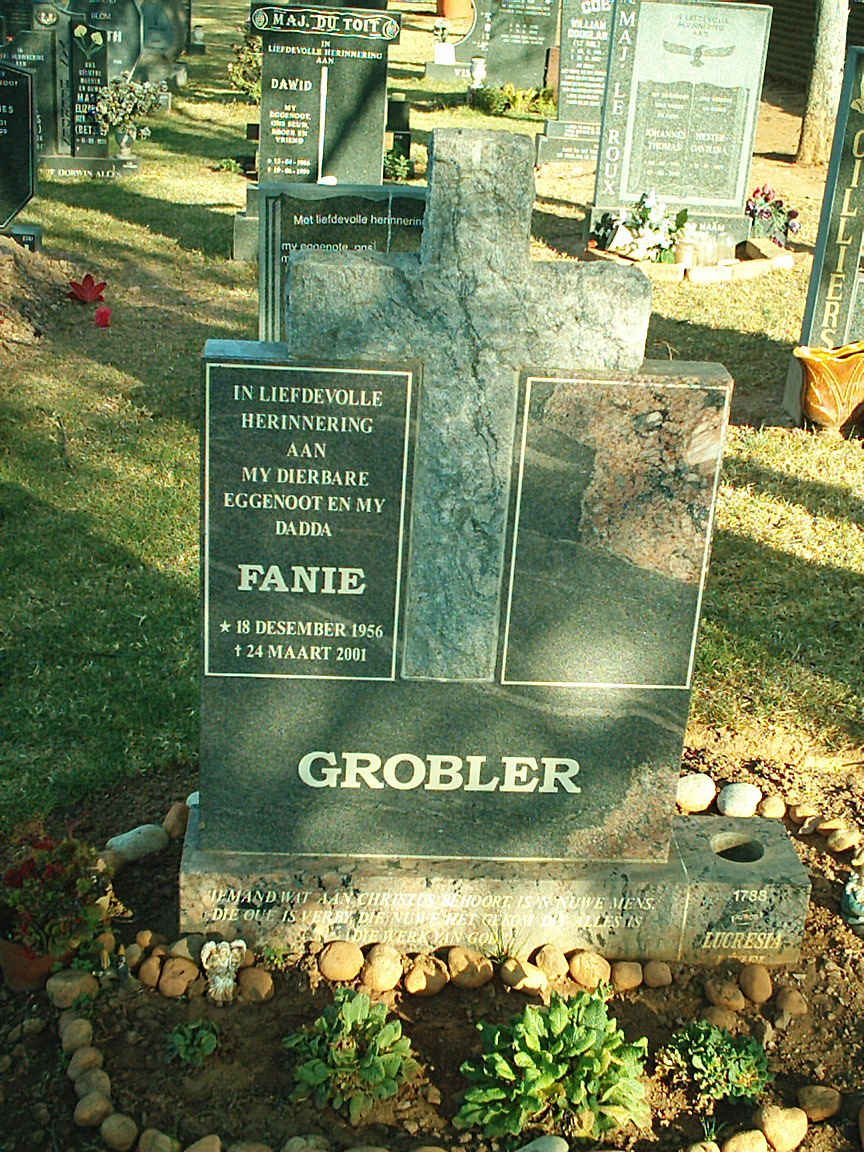 GROBLER Fanie 1956-2001