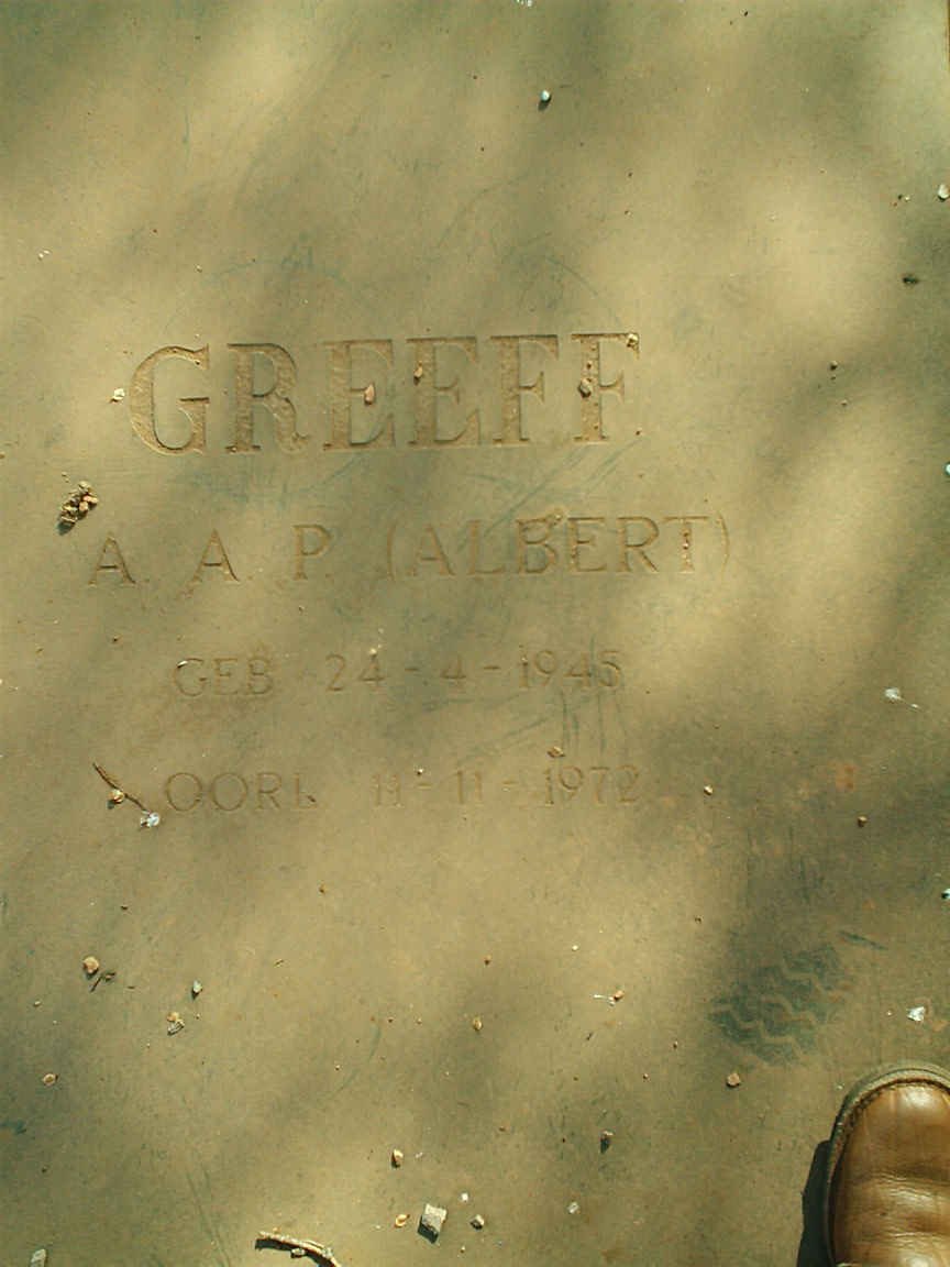 GREEFF A.A.P. 1945-1972