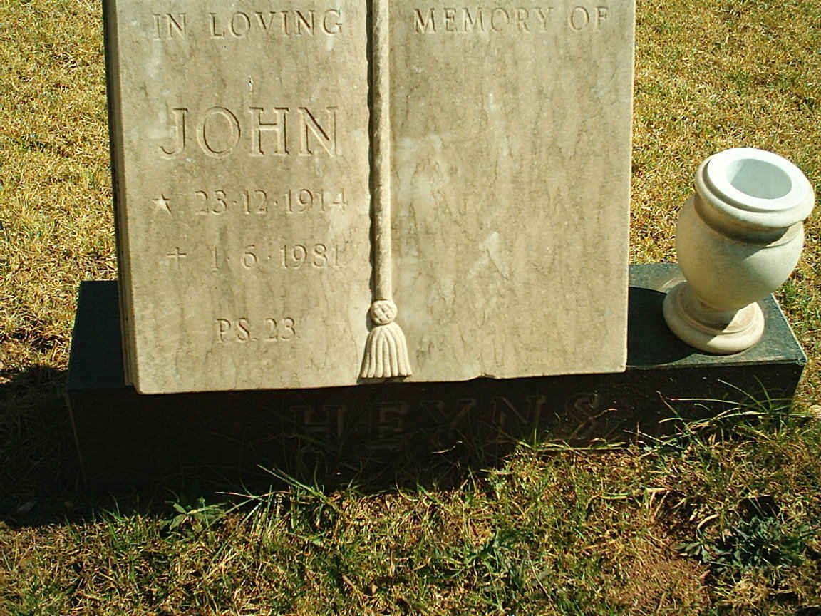 HEYNS John 1914-1981