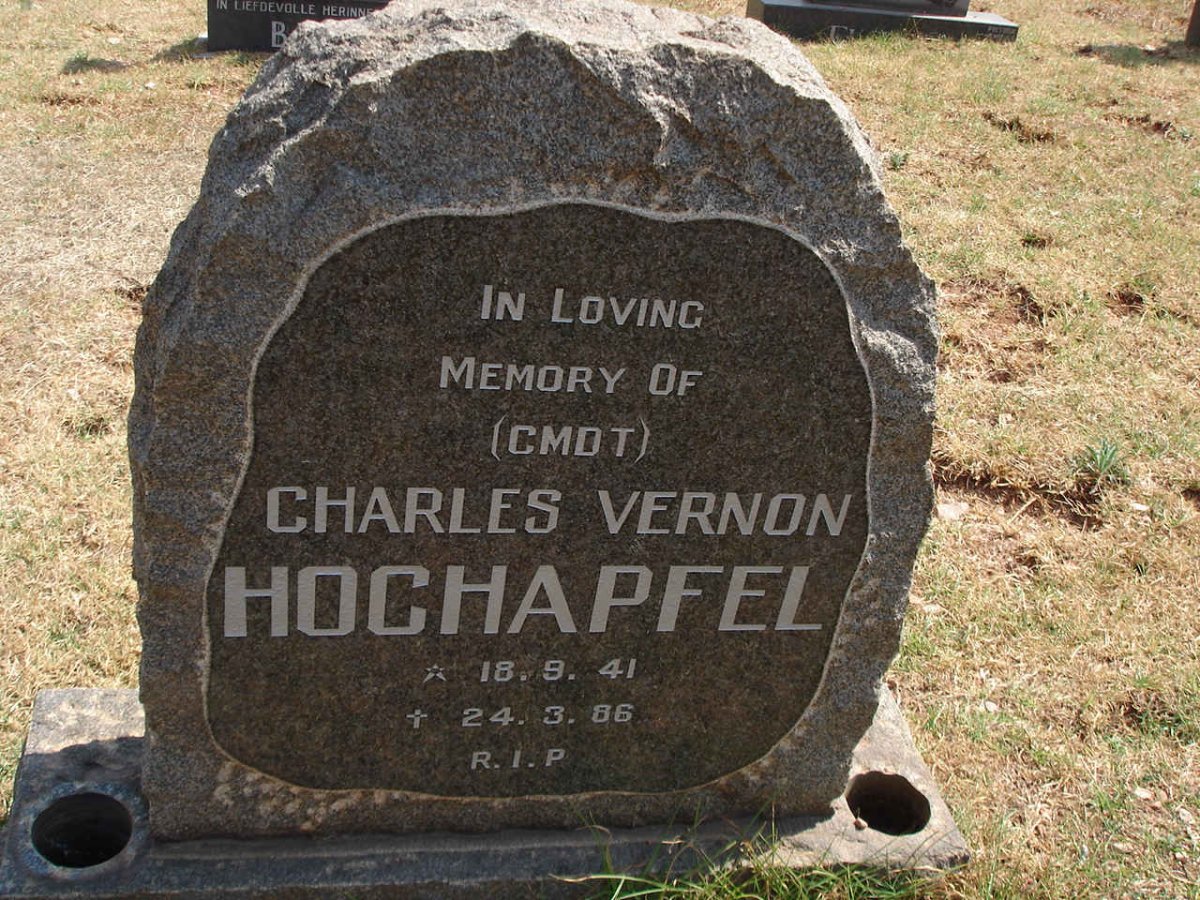 HOCHAPFEL Charles Vernon 1941-1986