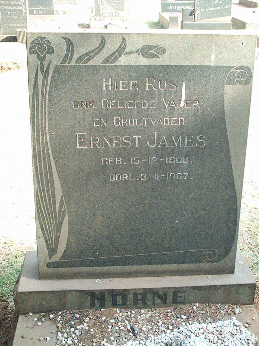 HORNE Ernest James 1903-1967