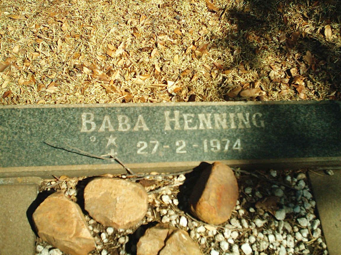 HENNIG Baba 1974-1974