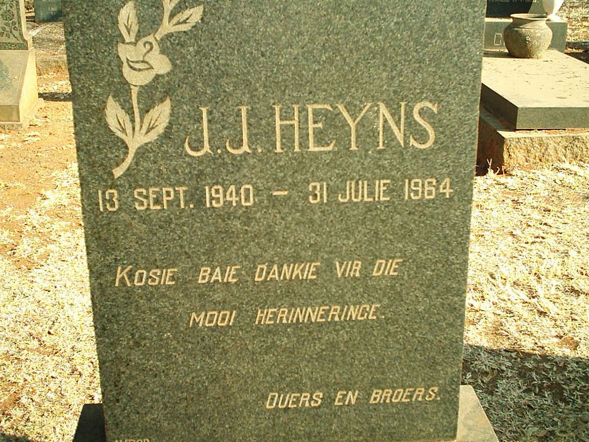 HEYNS J.J. 1940-1964