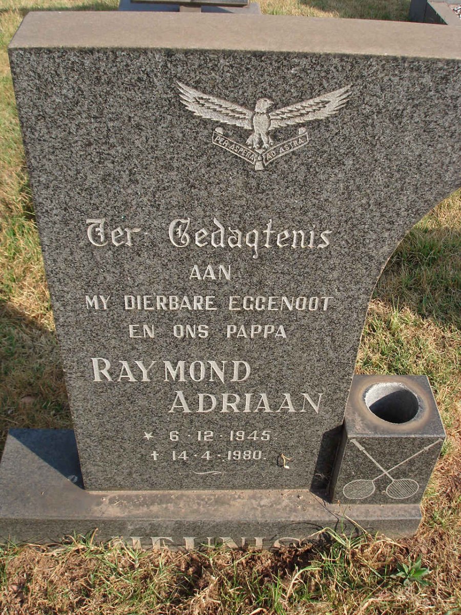 HEUNIS Raymond Adriaan 1945-1980