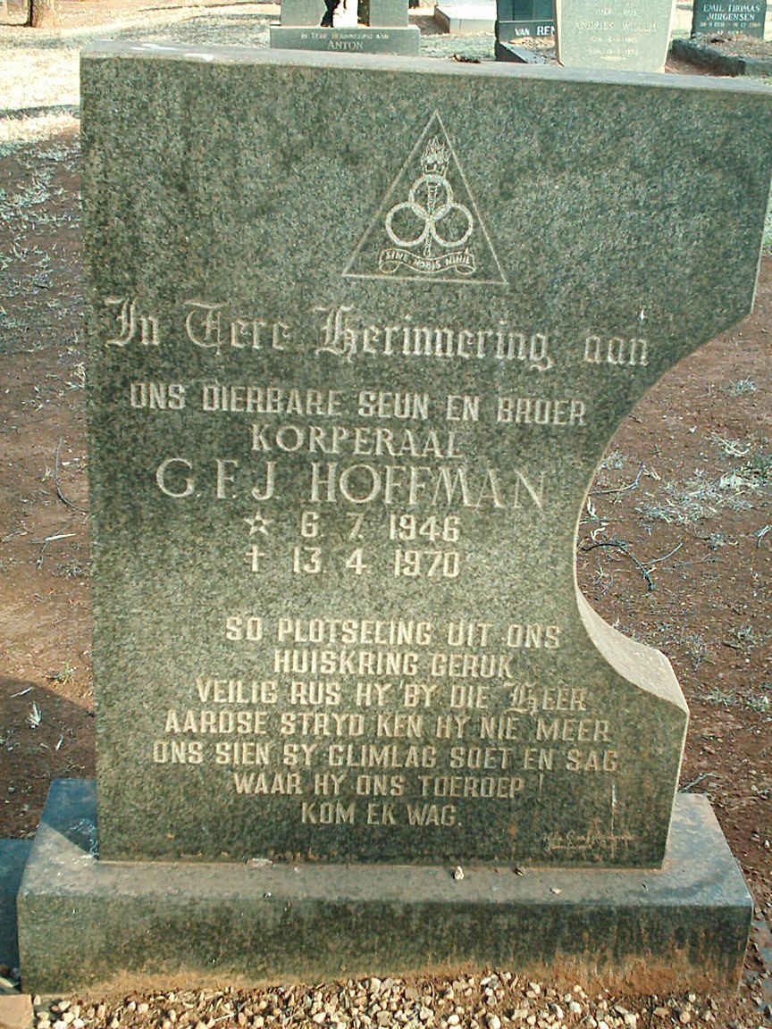 HOFFMAN C.F.J. 1946-1970