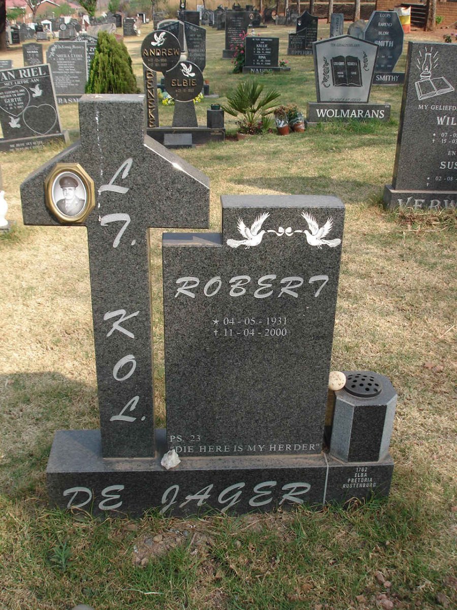 JAGER Robert, de 1931-2000