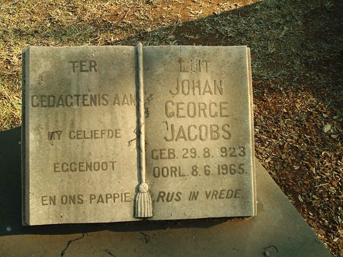 JACOBS Johan George 1923-1965