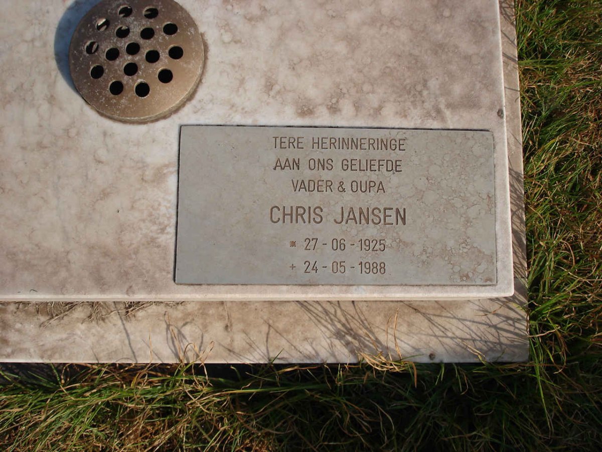 JANSEN Chris 1925-1988