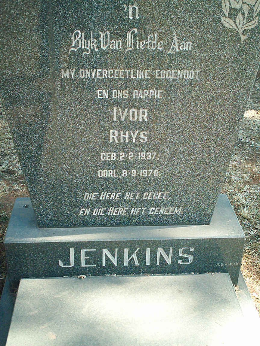 JENKINS Ivor Rhys 1937-1970