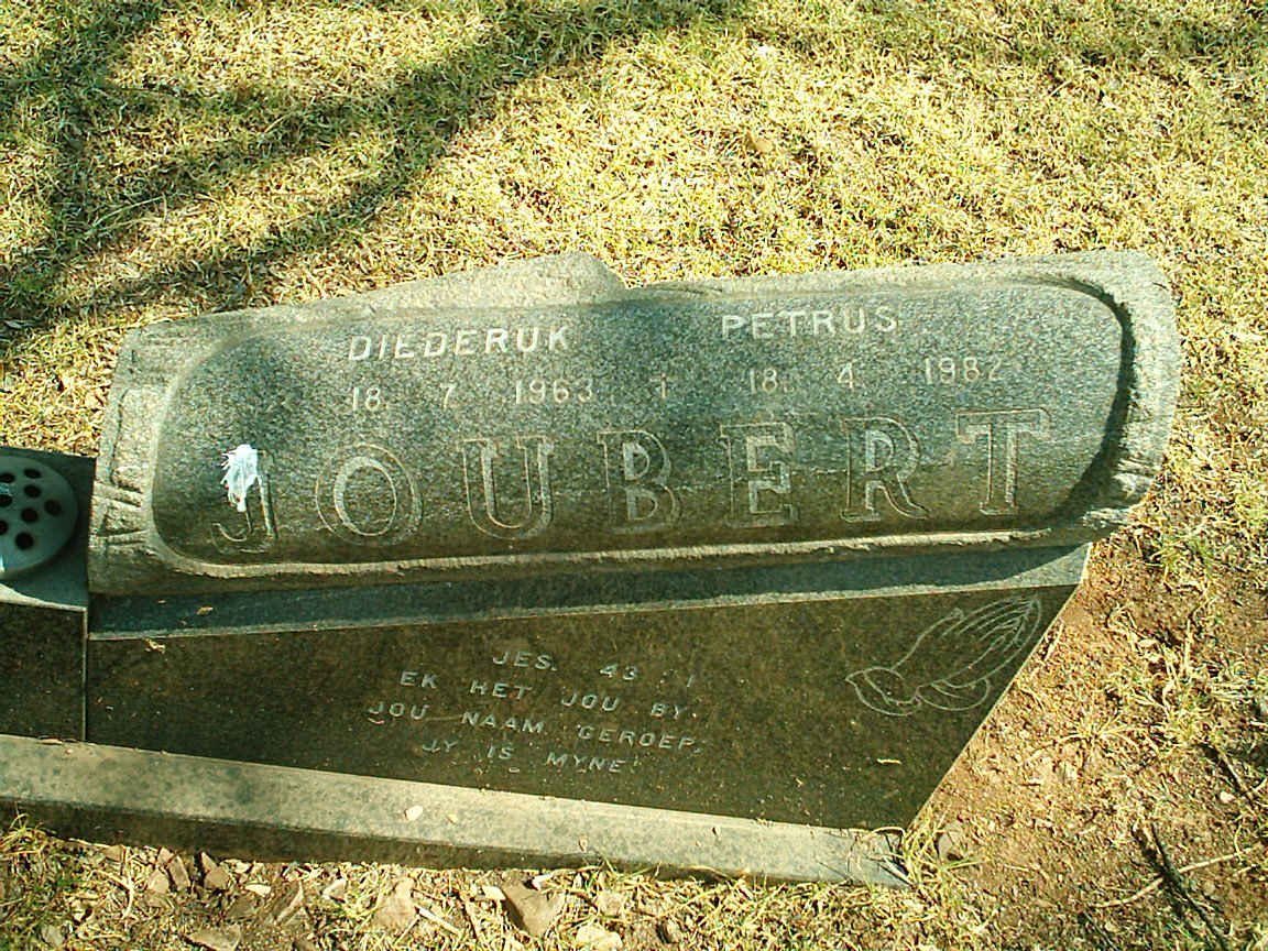 JOUBERT Diederuk Petrus 1963-1982