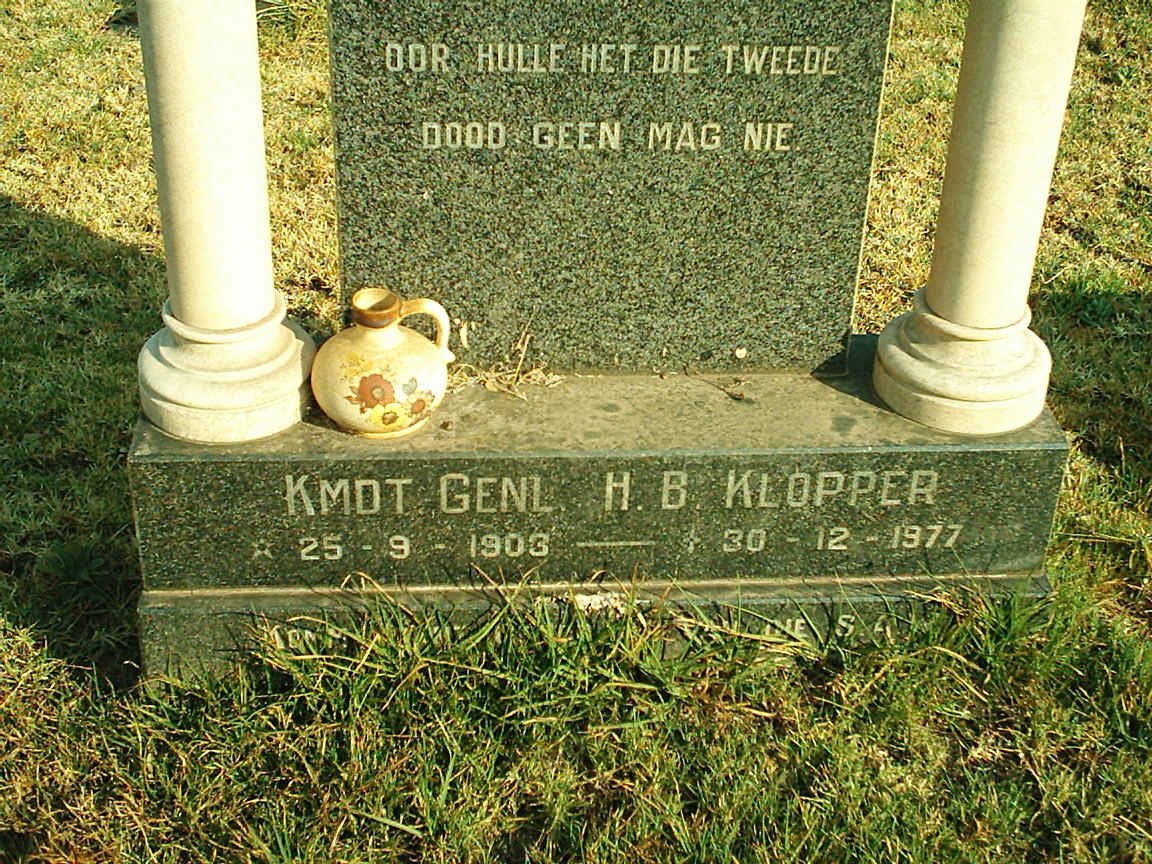 KLOPPER H.B. 1903-1977
