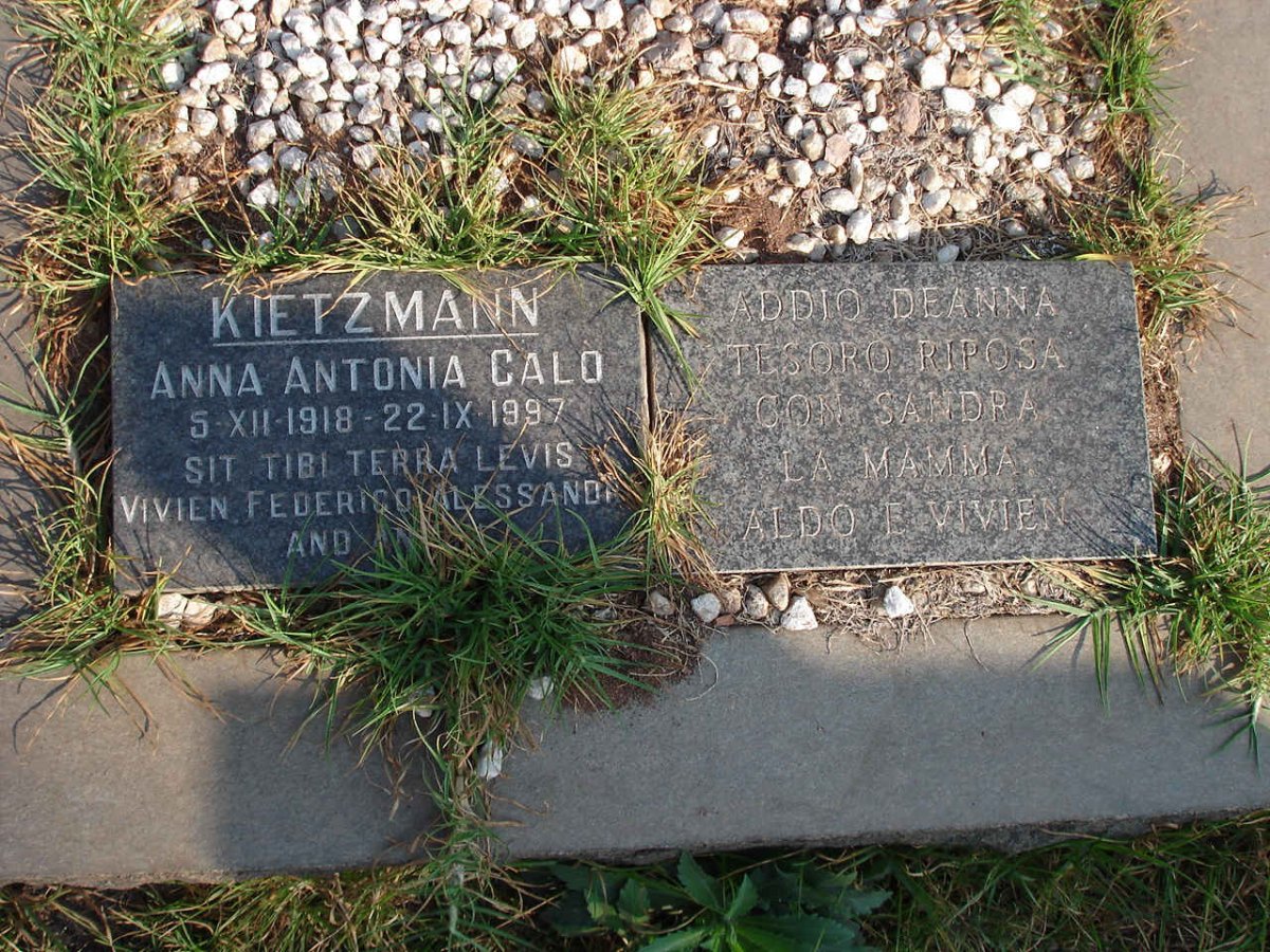KIETZMANN Anna Antonia Calo 1918-1997
