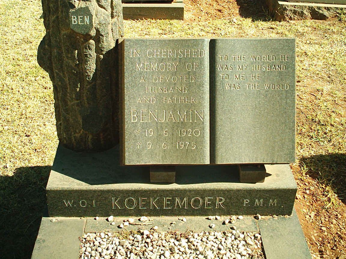KOEKEMOER Benjamin 1920-1975