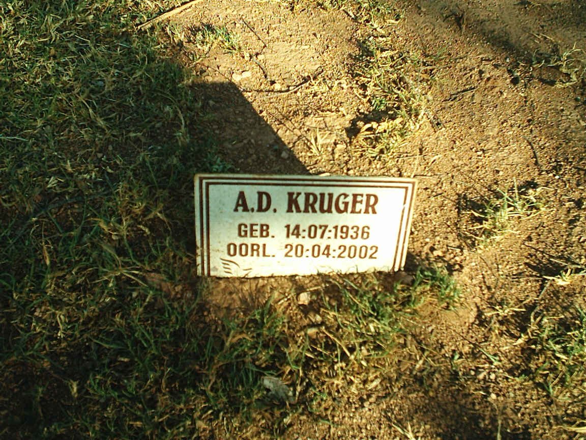 KRUGER A.D. 1936-2002