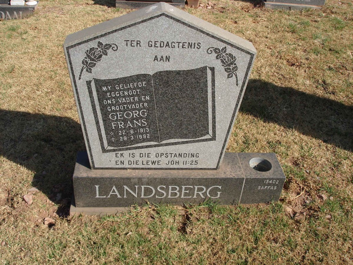 LANDSBERG Georg Frans 1913-1992