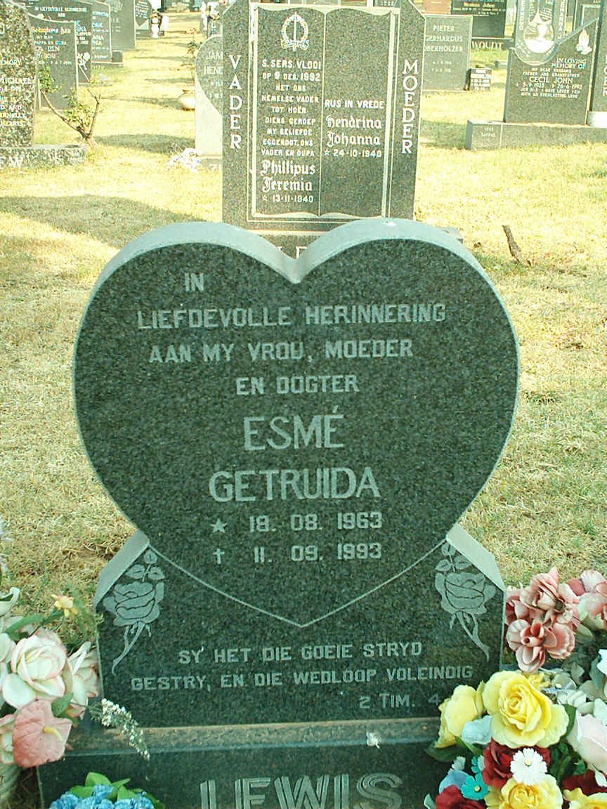 LEWIS Esme Getruida 1963-1993