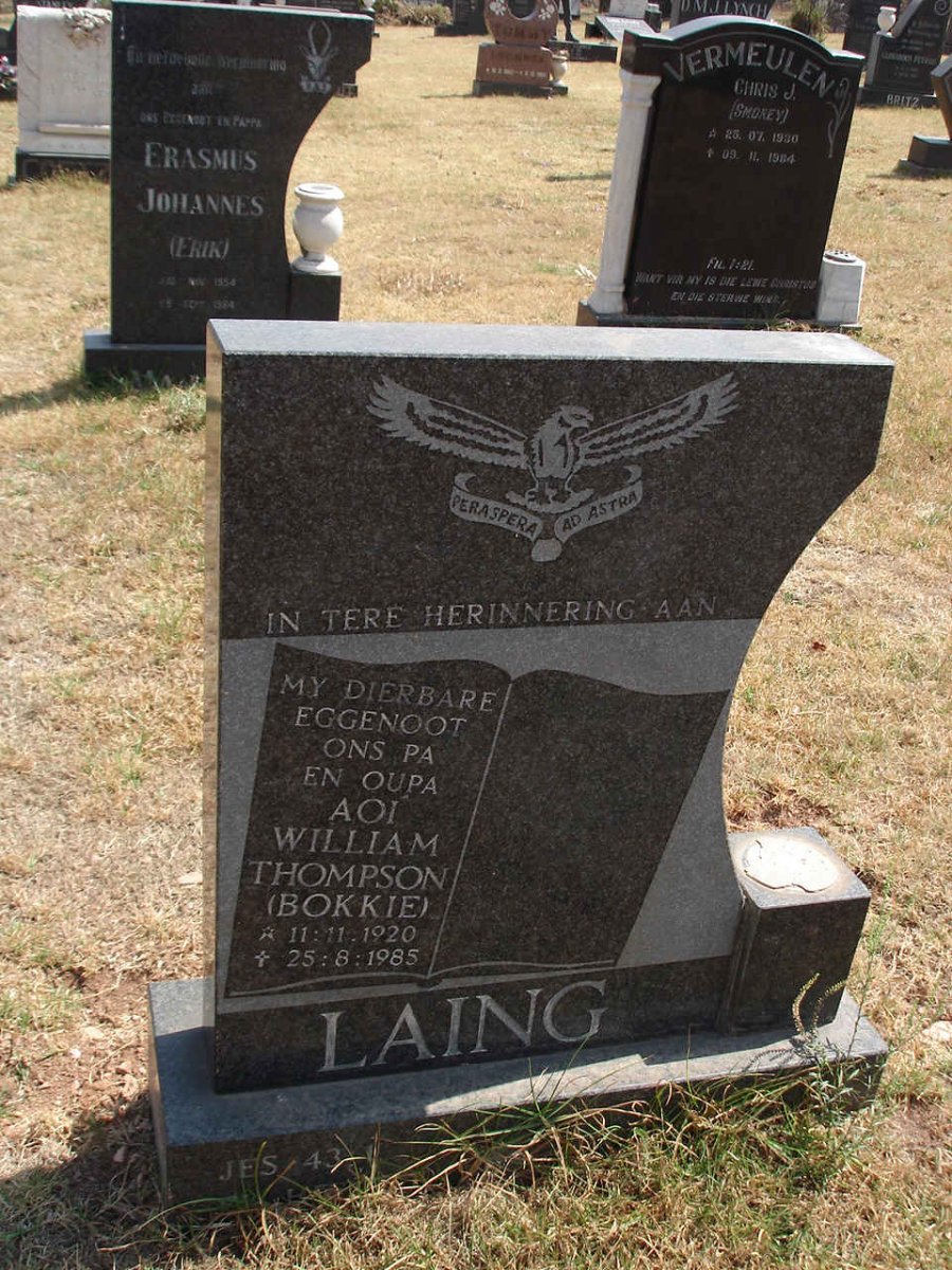 LAING William Thompson 1920-1985