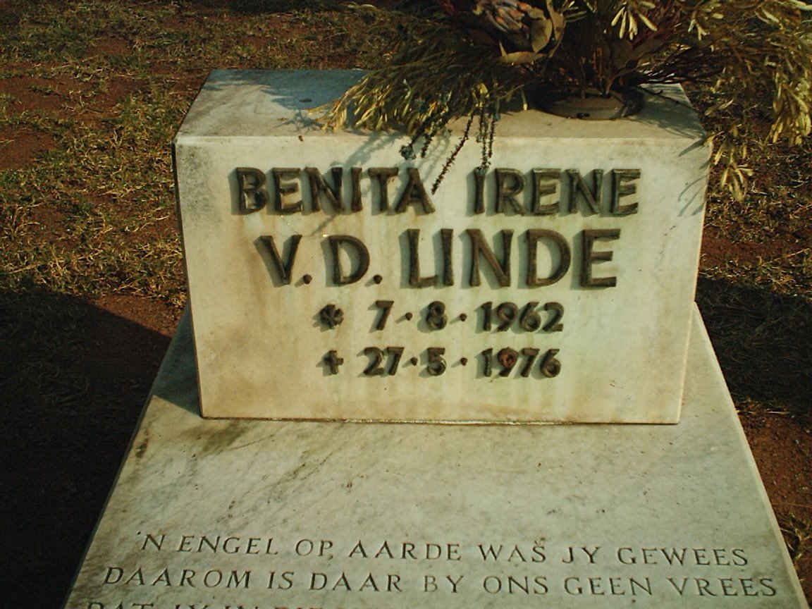 LINDE Benita Irene, v.d. 1962-1976