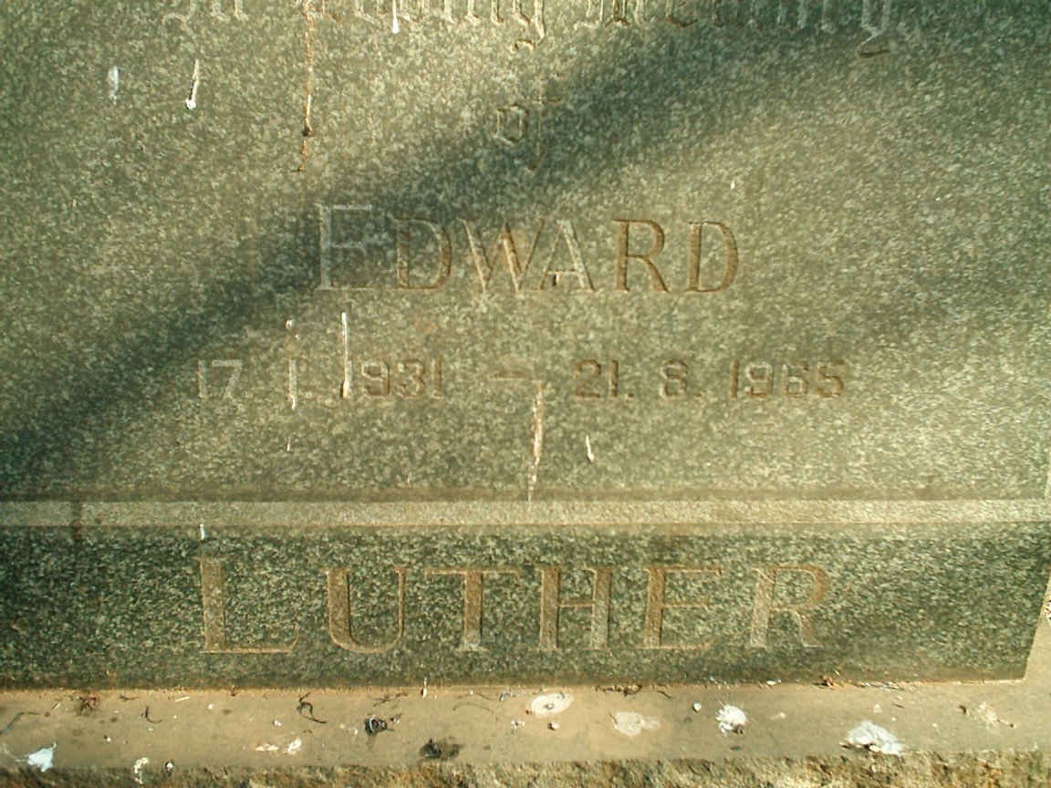 LUTHER Edward 1931-1965