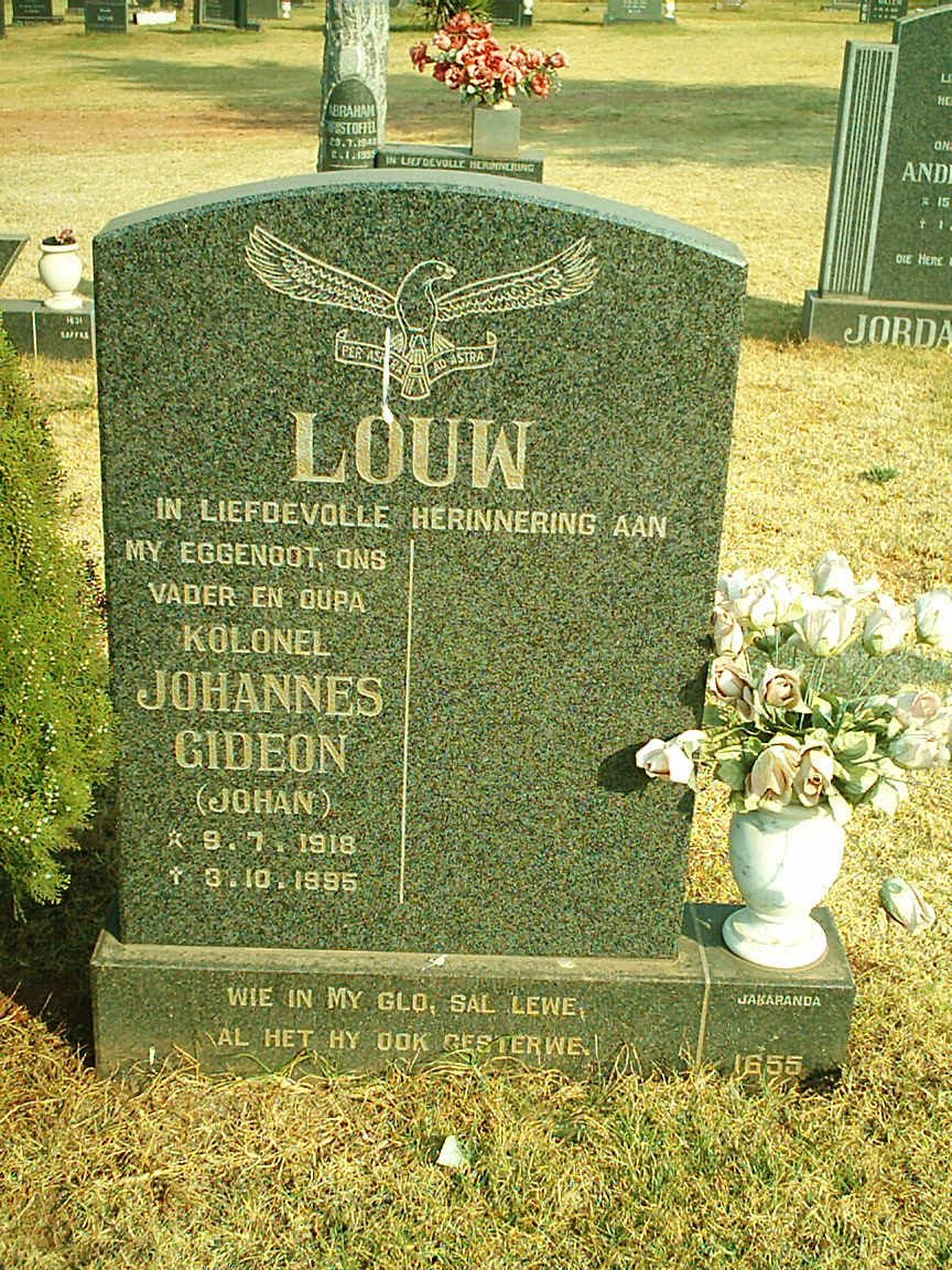 LOUW Johannes Gideon 1918-1995