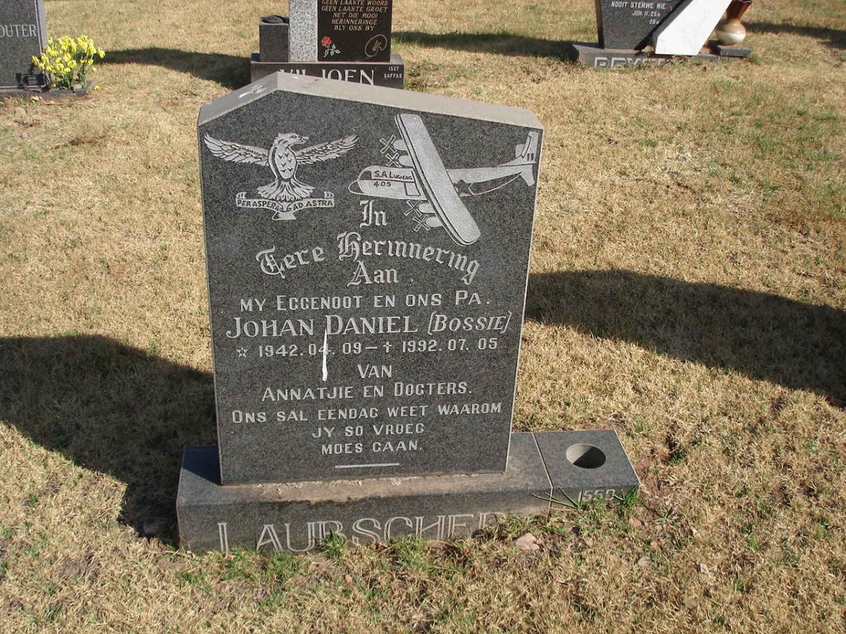 LAUBSCHER Johan Daniel 1942-1992