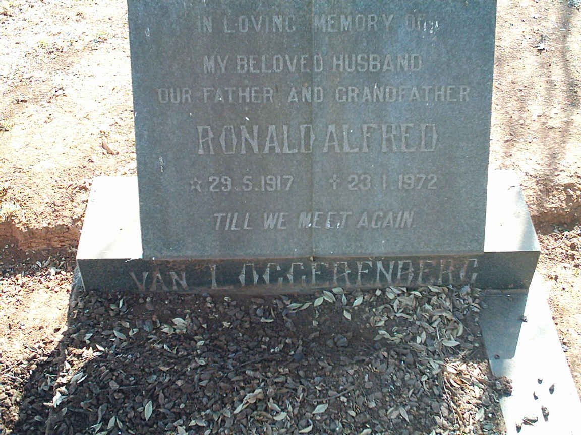 LOGGERENBERG Ronald Alfred, van 1917-1972