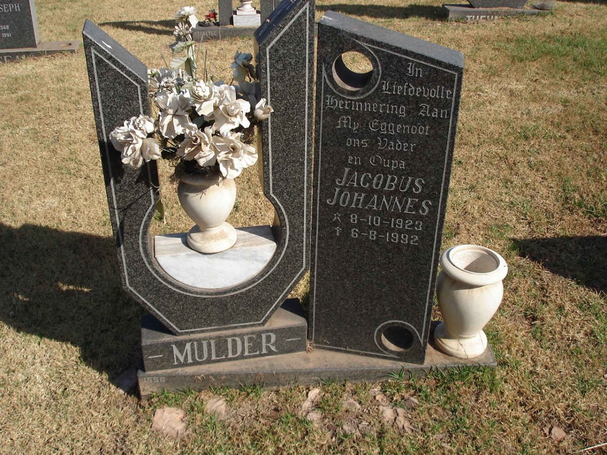 MULDER Jacobus Johannes 1923-1992